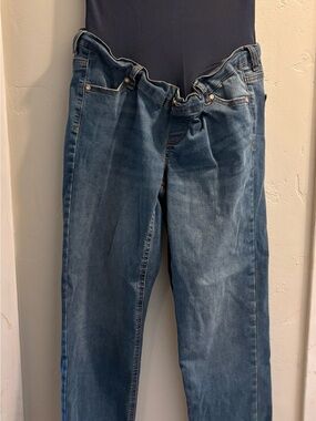 Classic Women's Blue Maternity Jeans